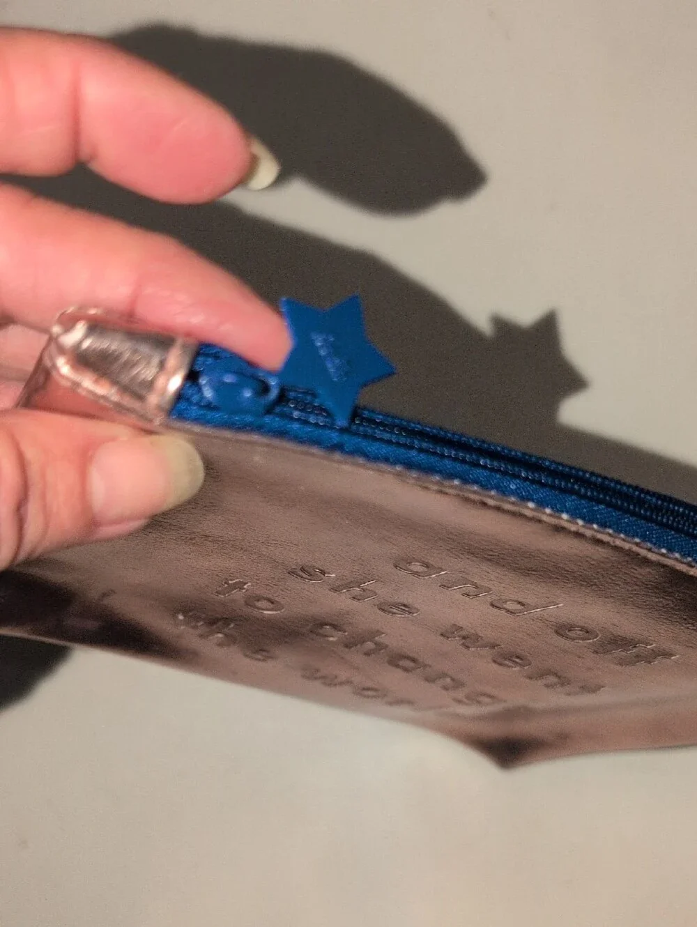 Ipsy- Rose Gold Metallic Cosmetic Pouch